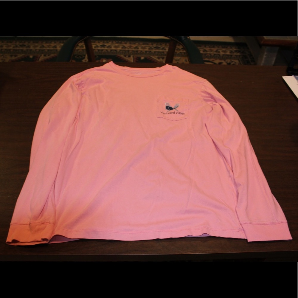 Vineyard Vines long sleeve lacrosse logo tee shirt